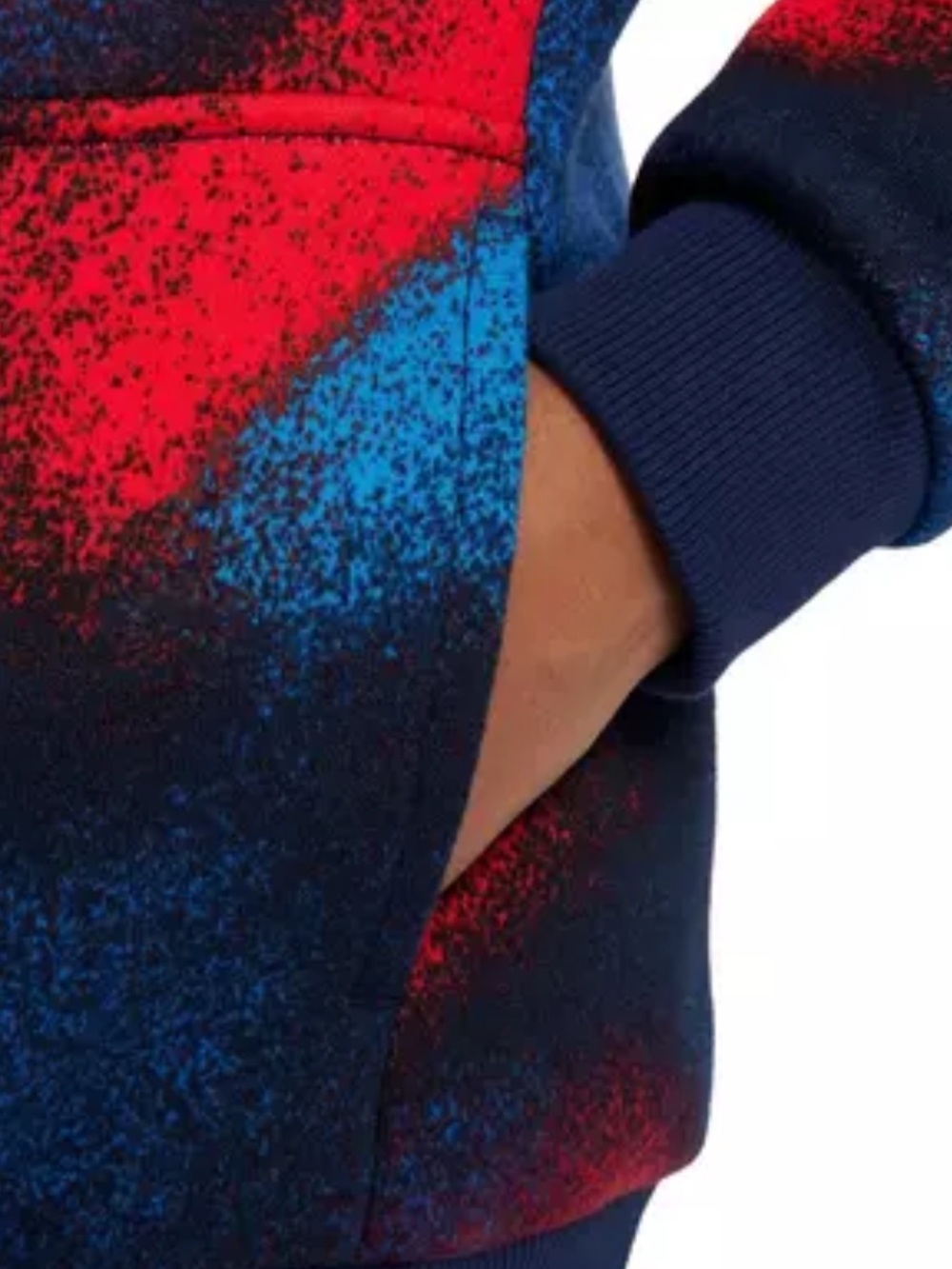 Nike Big Kids' Sportswear Club Fleece Hoodie Blue & Red Gradient SMALL NWT 75 - Picture 5 of 8